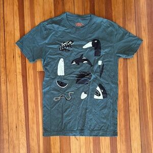 Lorien Stern Graphic Tee with Animal Prints